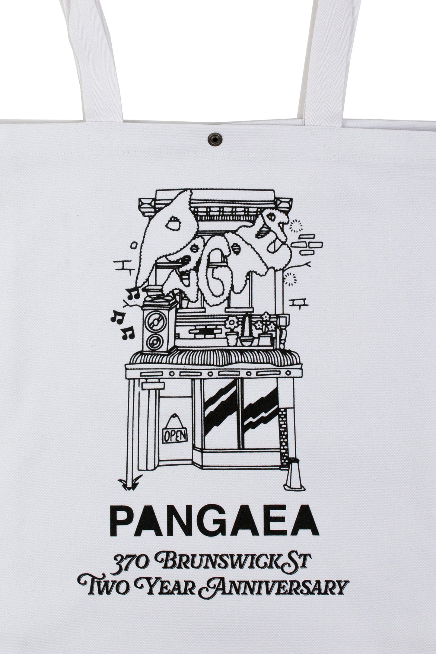 Two Year Anniversary Tote White