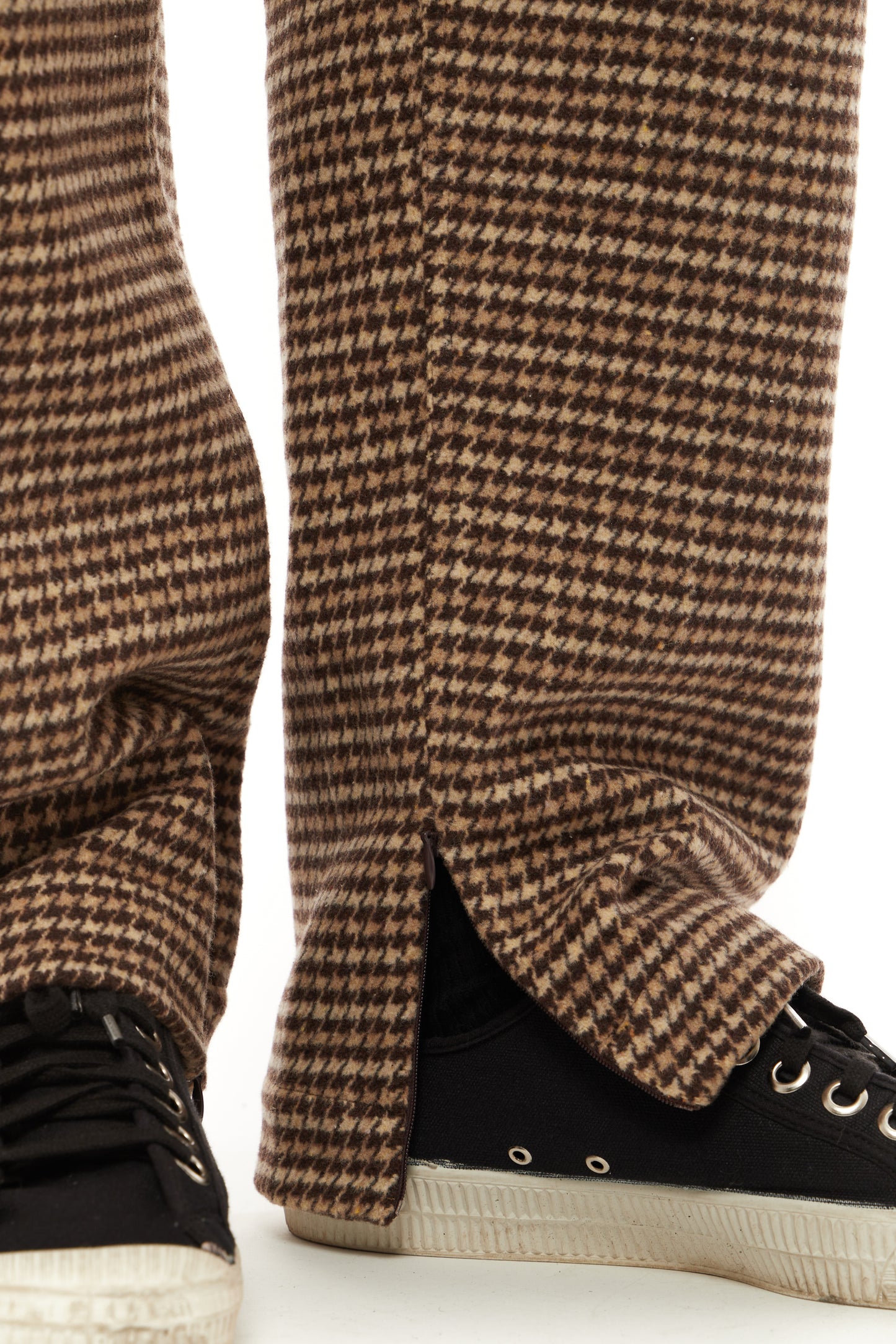 Brown Houndstooth Pant