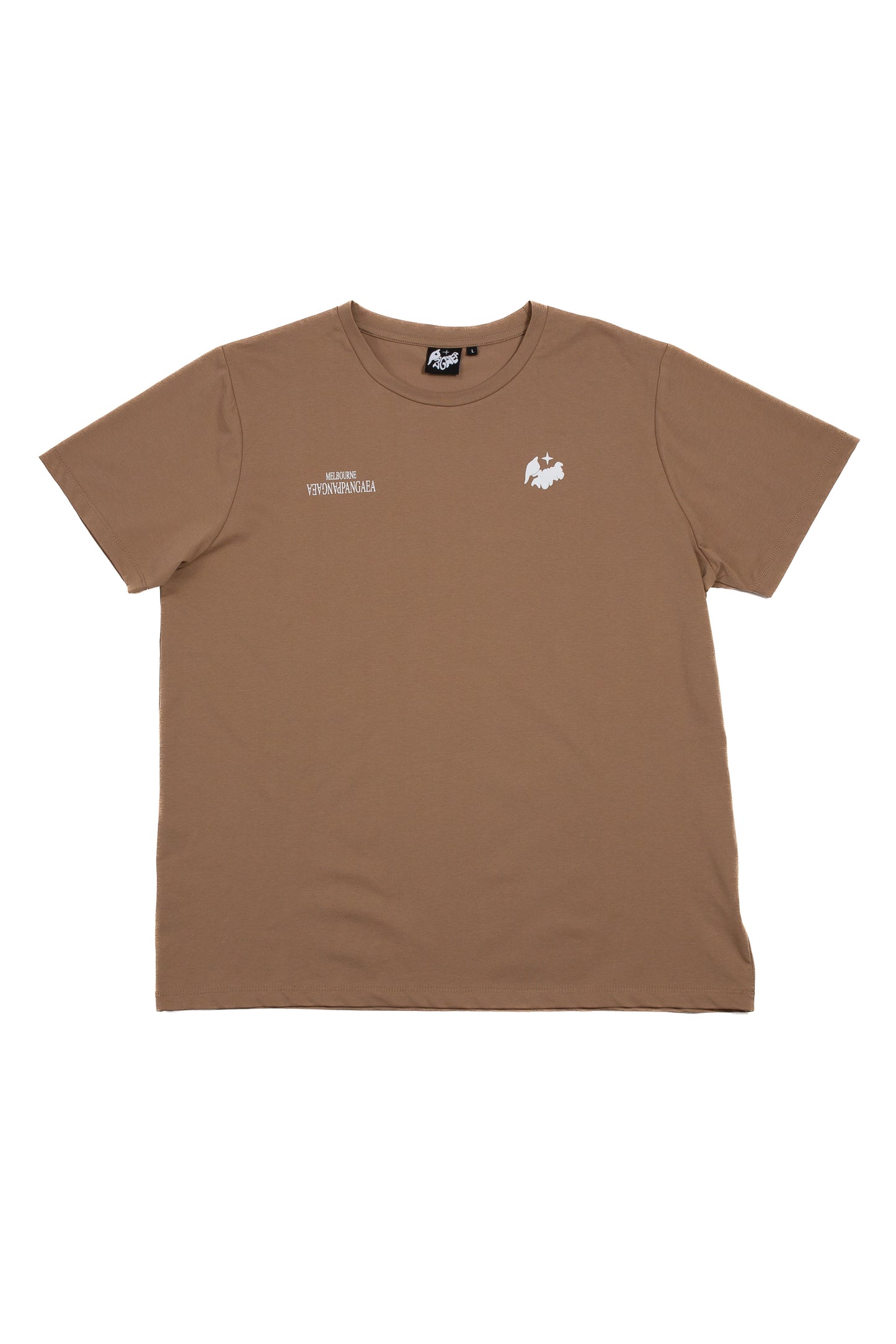 Double Logo Tech T-Shirt - Tan