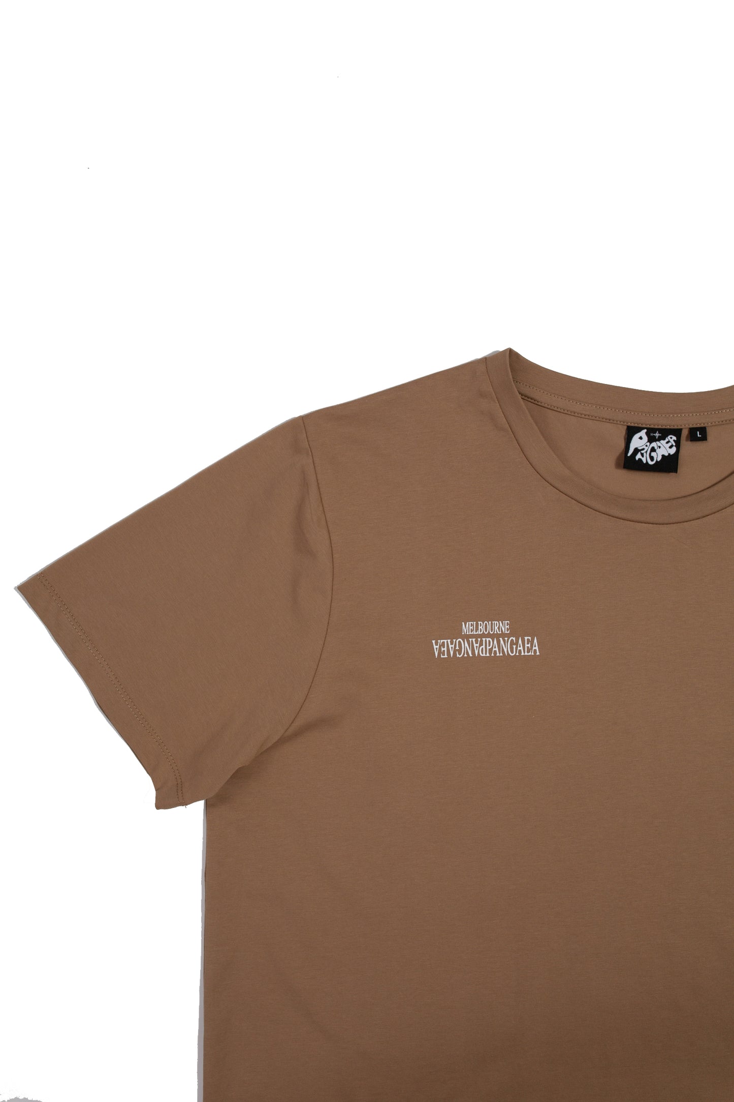 Double Logo Tech T-Shirt - Tan