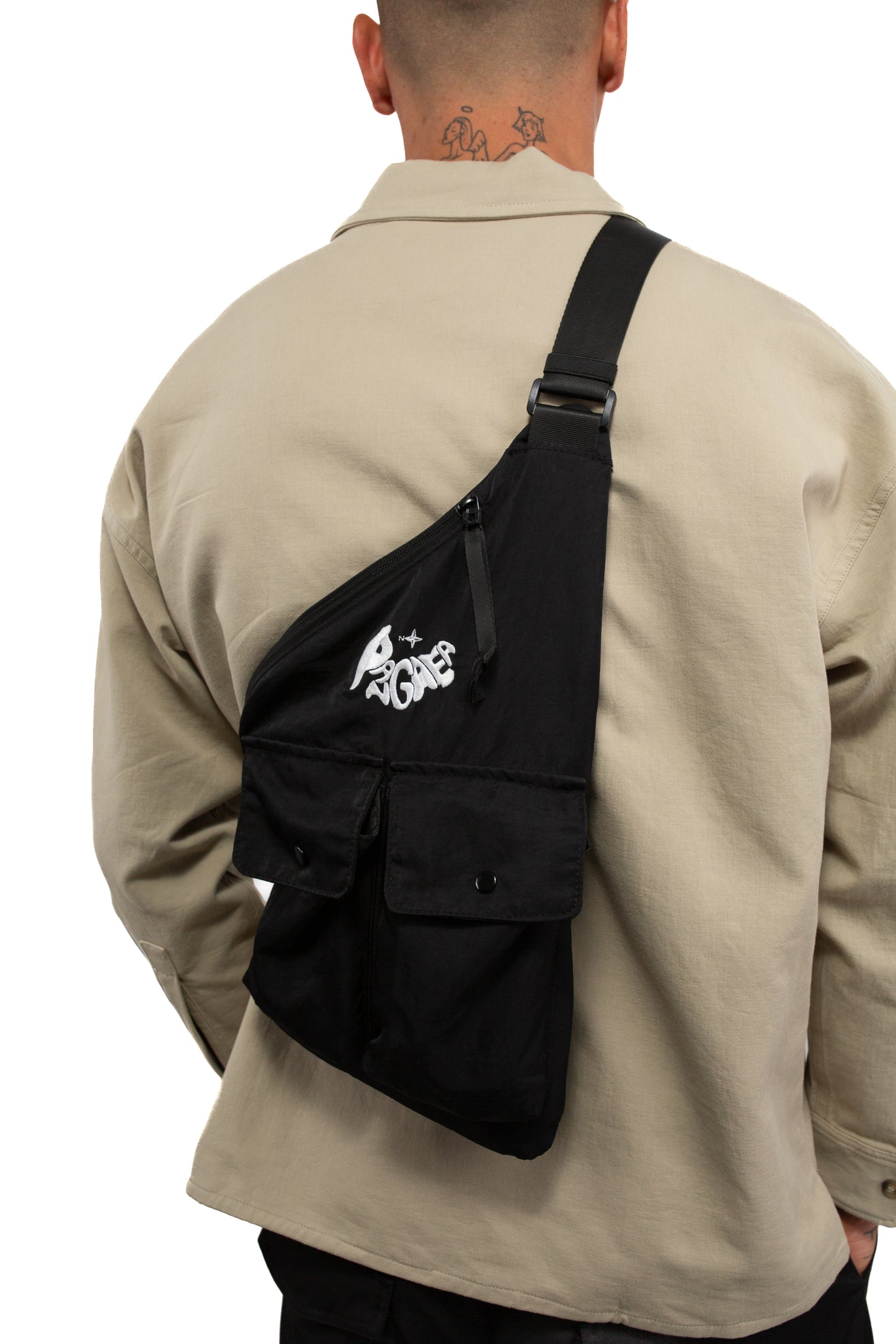 Tear Drop Sash Bag - Black