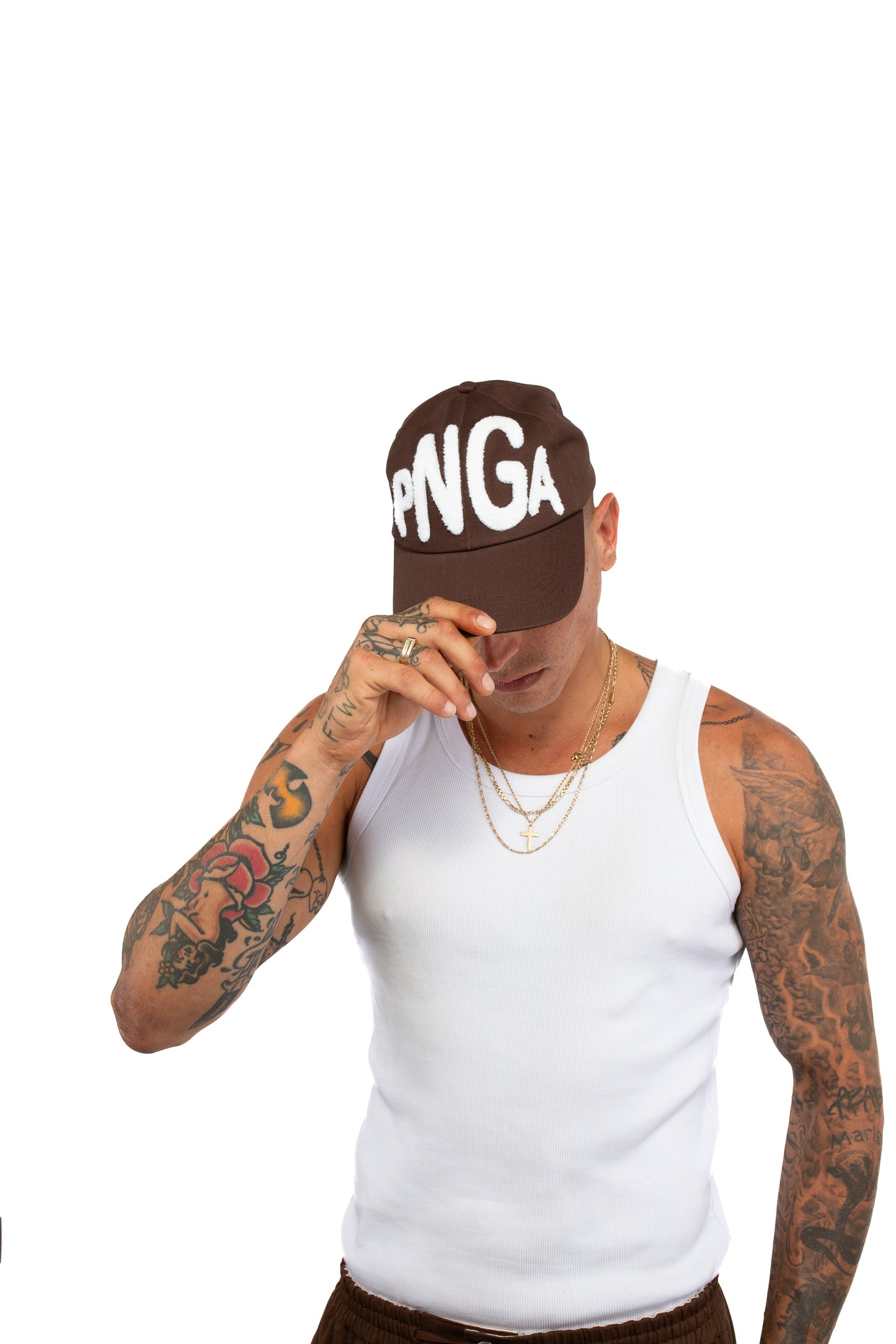 PNGA 6 Panel Hat - Brown