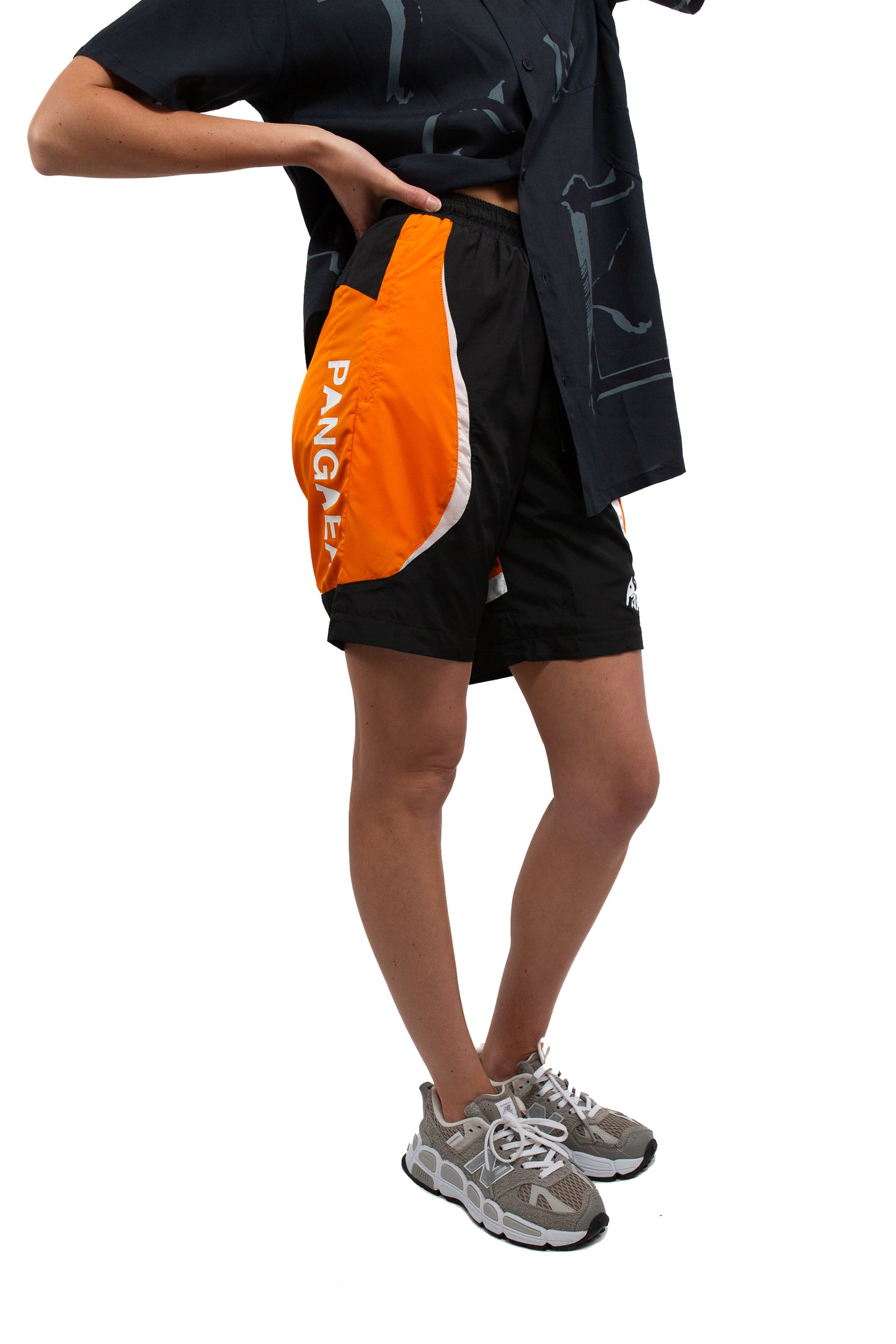Active Shorts - Black/Orange