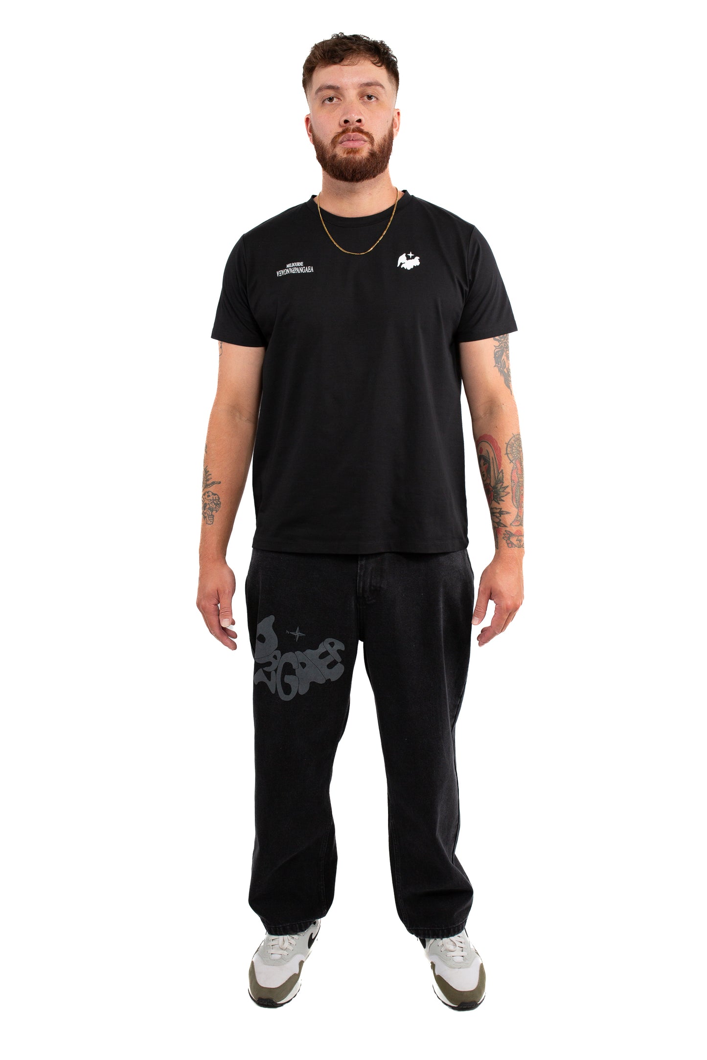 Double Logo Tech T-Shirt - Black