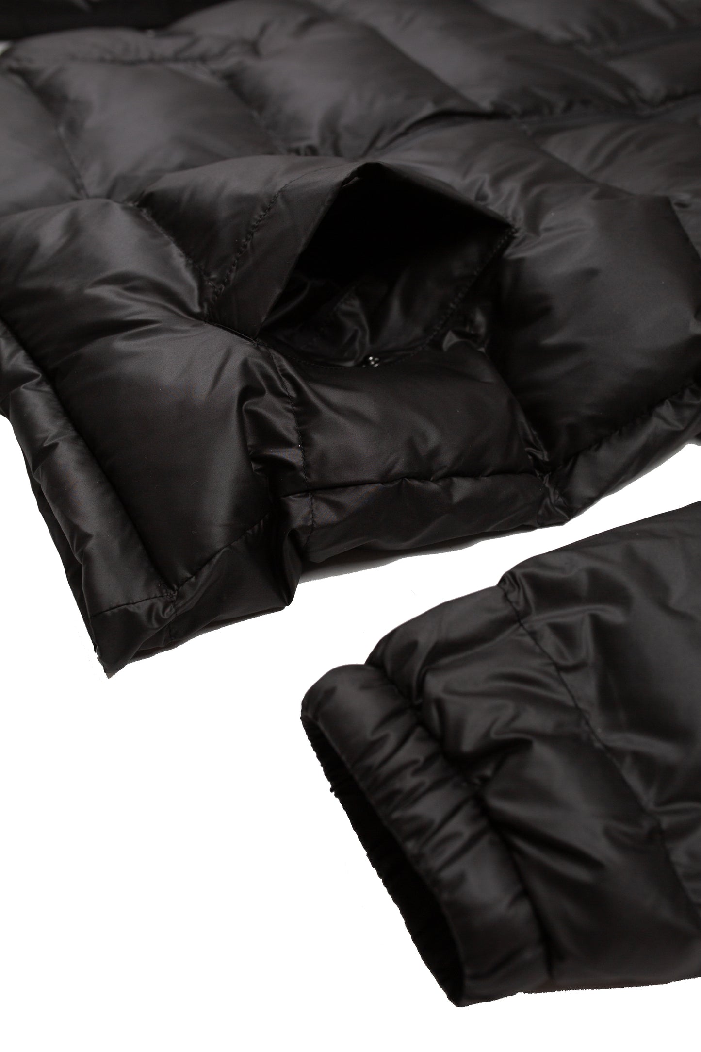 Puffer Jacket - Satin Black