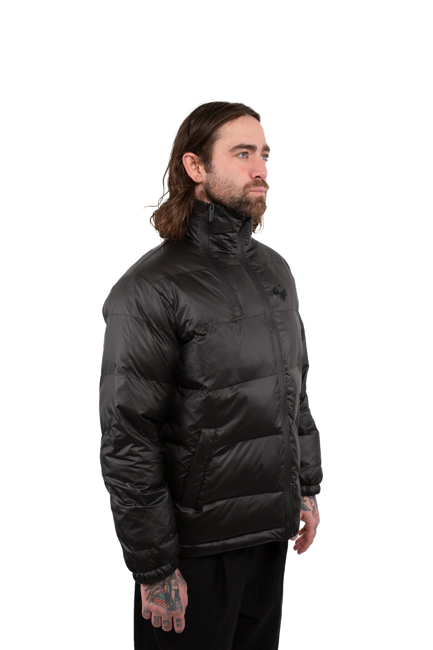 Puffer Jacket - Satin Black