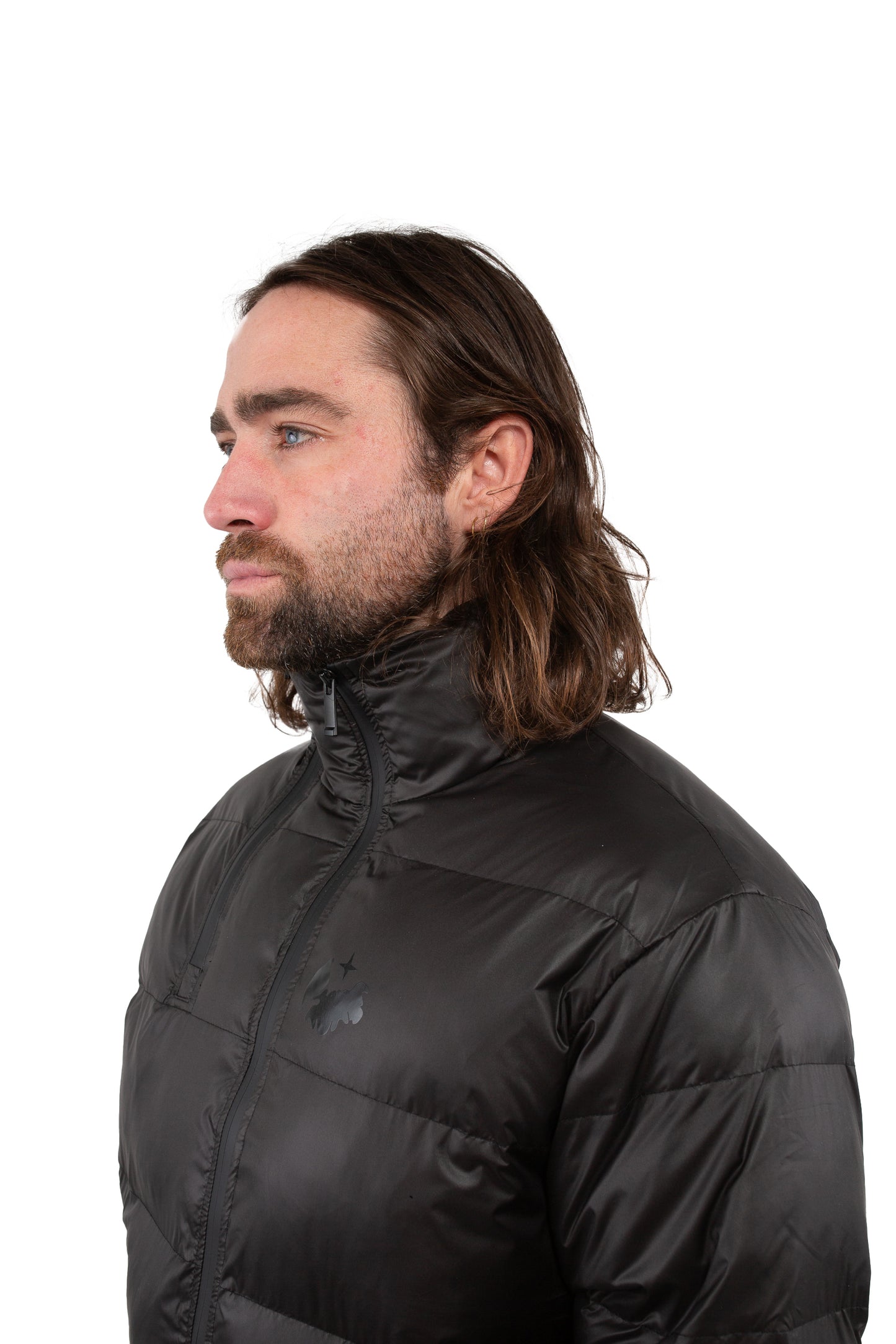 Puffer Jacket - Satin Black