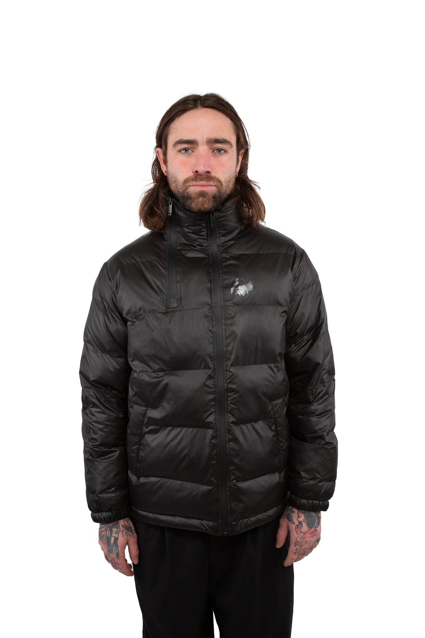 Puffer Jacket - Satin Black