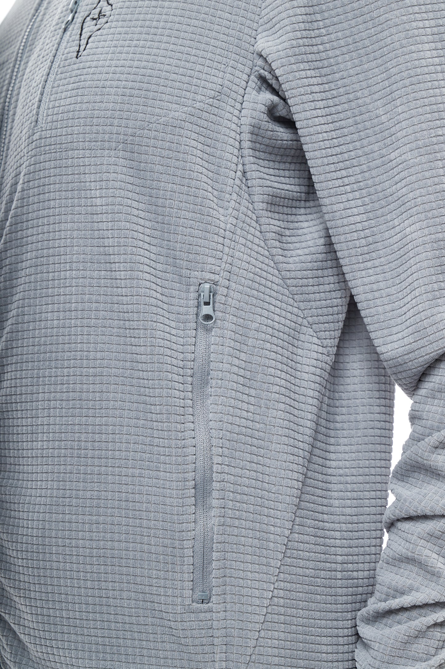 Waffle Tech Zip Up Grey